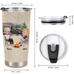 Esposo y Esposa Personalizados Haciendo Recuerdos Juntos Camping 20oz Vaso Regalo de Aniversario Regalo de Cumpleaños para Uso Diario