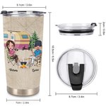 Vaso Personalizado La Vida Es Mejor Cuando Vas De Camping Con Tu Pareja 20oz Vaso Para Bebidas Calientes Y Frias Regalo Especial Para Amante De La Fam 6