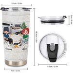 Personalizado Aparentemente Somos Pareja Problema Camping 20oz Vaso Cumpleaños para Bebidas Frías y Calientes Gran Cumpleaños Aniversario Regalo para 6