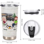 Personifierad Livet är bättre Gå på camping med ditt par 20oz Tumbler Jubileum Födelsedagspresent Alla hjärtans dag Present Jubileumspresent