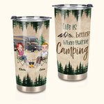 Personalizado La vida es mejor cuando usted está acampando con su pareja 20oz aniversario vaso para el uso diario Gran regalo para el amante de la par 1