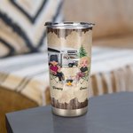 Coppia personalizzata Camping Apparently We Are Trouble 20oz Tumbler Regalo di compleanno Regalo di anniversario Regalo di San Valentino per la famigl