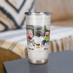 Personifierad Livet är bättre Gå på camping med ditt par 20oz Tumbler Jubileum Födelsedagspresent Alla hjärtans dag Present Jubileumspresent