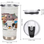 Vaso de 20oz Personalizado Pareja Camping Juntos Gran Regalo de Cumpleaños Regalo de Aniversario para Pareja de Enamorados
