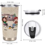 Personalized I Want to Hold Your Hand Couple Camping  20oz Tumbler Birthday Gift  Valentine's Day Present Anniversary Gift for Lover Family