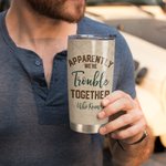 Personlig par uppenbarligen vi är problem vem visste 20oz tumbler födelsedagspresent Alla hjärtans dag present jubileumsgåva för familjen daglig användning