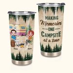 Personalizowany kubek Couple Make Memories Together Campsite at a Time 20oz Prezent urodzinowy Prezent rocznicowy Prezent dla rodziny do codziennego użytku