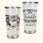 Personalizado Aparentemente Somos Pareja Problema Camping 20oz Vaso Cumpleaños para Bebidas Frías y Calientes Gran Cumpleaños Aniversario Regalo para 1