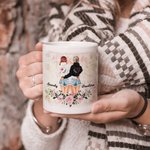 Personlig You Are The She To My Nanigans Vit keramisk mugg Födelsedag julklapp för syster bestie C-typ handtag