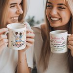 Personlig Partners in Crime Om vi blir fångade är jag döv du talar inte engelska vit keramisk mugg födelsedag vänskap gåva för syster bestie