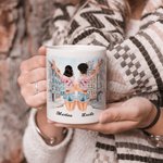 Taza de Cerámica Blanca Personalizada You Are The She To My Nanigans Cumpleaños Amigo Regalos de Navidad Mango tipo C