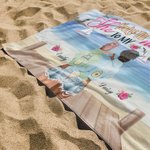 Personalizada You Are The "She" To My Nanigans Beach Girl Toalla de playa Toalla de piscina Sin arena Secado rápido para las mejores amigas Regalo 3