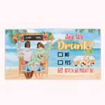 Toalla de Playa Personalizada Fashion Girl Are We Drunk Toalla de Playa Soul Suave Resistente a la Arena Regalo de Hermana Regalo de Amistad Fácil de  1