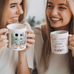 Personalizada Soul Sisters No Hermanas de Sangre Pero Hermanas de Corazón Taza de Cerámica Blanca Regalo de Cumpleaños para Amiga Bestie 2