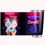 Vaso personalizado Partners In Crime Crazy Bestie Friendship 20oz Bestie Gift Party Gift 1
