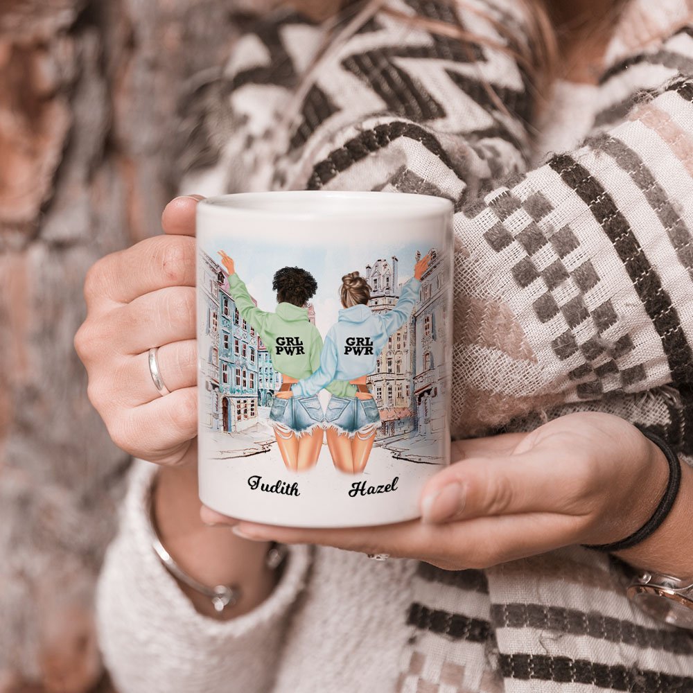 Personalizada Soul Sisters No Hermanas de Sangre Pero Hermanas de Corazón Taza de Cerámica Blanca Regalo de Cumpleaños para Amiga Bestie 3