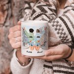 Personalizada Soul Sisters No Hermanas de Sangre Pero Hermanas de Corazón Taza de Cerámica Blanca Regalo de Cumpleaños para Amiga Bestie 3