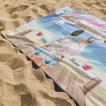 Viaje de amigas personalizado Brindo por un año más de unión a través del alcohol Toalla de playa Toalla de viaje Regalo de amigas Fácil de guardar y 