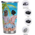 Personalizado Besties Viaje Playa Vacaciones Alcohol Bebida Fiesta 20oz Vaso Cumpleaños Regalo A Mi Amigo 8