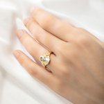 Personalised Engraved Family Birth Flower Bouquet Sterling Silver Ring Adorned with Zircon Birthday Mother's Day for Women