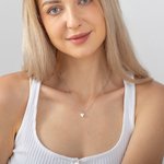 Personligt kärlekshjärthalsband Mor och dotter halsband Uppsättning av 2 unika mors dag gåvor för henne mamma dotter smycken