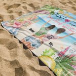 Compañeros en el crimen personalizados Recuerda que si nos pillan yo soy sordo y tú no hablas inglés Toalla de playa Resistente a la arena Regalo de A 3
