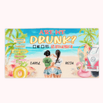 Toalla de playa personalizada Summer Beach Girl Hippie Bus Are We Drunk Resistente a la arena Regalo de cumpleaños de secado rápido Soul Sister Gift 1