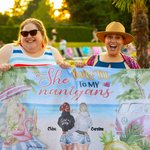 Personalizada You Are The "She" To My Nanigans Beach Girl Hippie Bus Toalla de Playa Absorción Y Rápida Perfecta Para Uso Diario para Amiga Besties Re 2
