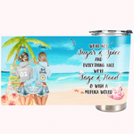 Vaso de 20oz Personalizado Cool Bestie Declaration Of Friendship We're Not Sugar And Spice Best Friend Gift 1