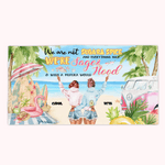 Personalizada We Are Not Sugar And Spice And Everything Nice Hippie Bus Beach Girl Toalla de Playa Regalo de Amistad Regalo para Hermanas del Alma Fácil de Guardar y Transportar