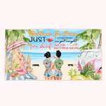Compañeros en el crimen personalizados Recuerda que si nos pillan yo soy sordo y tú no hablas inglés Toalla de playa Resistente a la arena Regalo de A 1