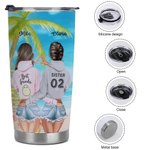 Vaso de 20oz Personalizado Cool Bestie Declaration Of Friendship We're Not Sugar And Spice Best Friend Gift 8