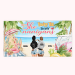 Personalizada You Are The "She" To My Nanigans Beach Girl Hippie Bus Toalla de Playa Absorción Y Rápida Perfecta Para Uso Diario para Amiga Besties Re 1