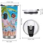 Vaso Personalizado To My Bestie You Are The "She" To My Nanigans 20oz Vaso Regalo Bestie para Bebidas Calientes y Frias 7