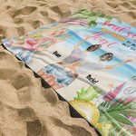 Toalla de playa personalizada Summer Tours Soul Sisters Not Sisters By Blood But Sisters By Heart Soft And Absorbent Best Friends Gift 3
