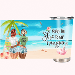 Vaso Personalizado To My Bestie You Are The "She" To My Nanigans 20oz Vaso Regalo Bestie para Bebidas Calientes y Frias 1
