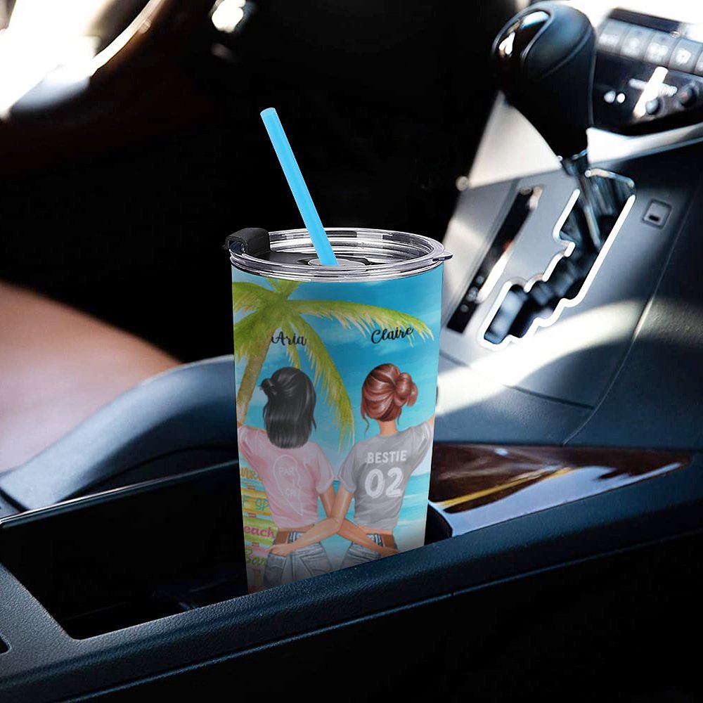 Vaso Personalizado To My Bestie You Are The "She" To My Nanigans 20oz Vaso Regalo Bestie para Bebidas Calientes y Frias 2