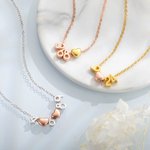 Personalised Number Necklace Sports Badge Number Necklace Dainty Sterling Silver Copper Necklace Jewellery Gift for Women Girlfriend Mother