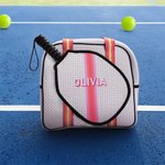 Sac de Pickleball en Néoprène Rayé Personnalisé avec Nom Brodé Cadeau Anniversaire Noël pour Amateurs de Pickleball