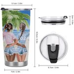Vaso Personalizado Bestie Beber Juntos Verano Playa Picnic Vacaciones 20oz Vaso Bestie Regalo para Bebidas Calientes y Frías 7