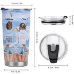 Personalisierte Wir sind nicht Zucker und Gewürz alles schön Sommerurlaub 20oz Becher Geschenk für beste Freundin für heiße und kalte Getränke