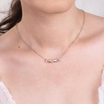 Personalised Number Necklace Sports Badge Number Necklace Dainty Sterling Silver Copper Necklace Jewellery Gift for Women Girlfriend Mother