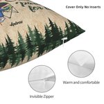 Personalizado Marido y Mujer Camping Socios para la Vida Funda de Almohada Regalo para Camping Pareja Dormitorio Decoración