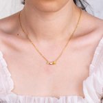 Personalised Number Necklace Sports Badge Number Necklace Dainty Sterling Silver Copper Necklace Jewellery Gift for Women Girlfriend Mother