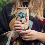 Personalizado Pareja Haciendo Recuerdos Juntos Camping Fuera 20oz Vaso Regalo de Aniversario Regalo de Cumpleaños para Pareja Marido y Mujer
