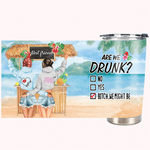 Personlig Bestie Är Vi Fulla Bästa Vännen Dricker Pratar Reser Tillsammans 20oz Tumbler Vän Party Karneval Present för varma och kalla drycker