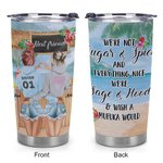 Henkilökohtainen rantabaari Travel Emme ole sokeria ja maustetta Cool Bestie lainaus 20oz Tumbler syntymäpäivälahja Päivittäinen käyttö