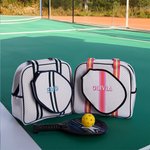 Sac de Pickleball en Néoprène Rayé Personnalisé avec Nom Brodé Cadeau Anniversaire Noël pour Amateurs de Pickleball
