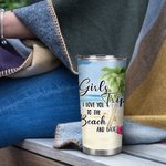 Personalized I Love You To The Beach And Back Sister Seaside Tourism 20oz Tumbler Carnival Party Gift
