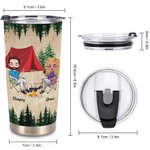 Personalizado Aparentemente Somos Problemas Pareja Camping Juntos 20oz Vaso Regalo de Cumpleaños para Pareja Novia Novio
